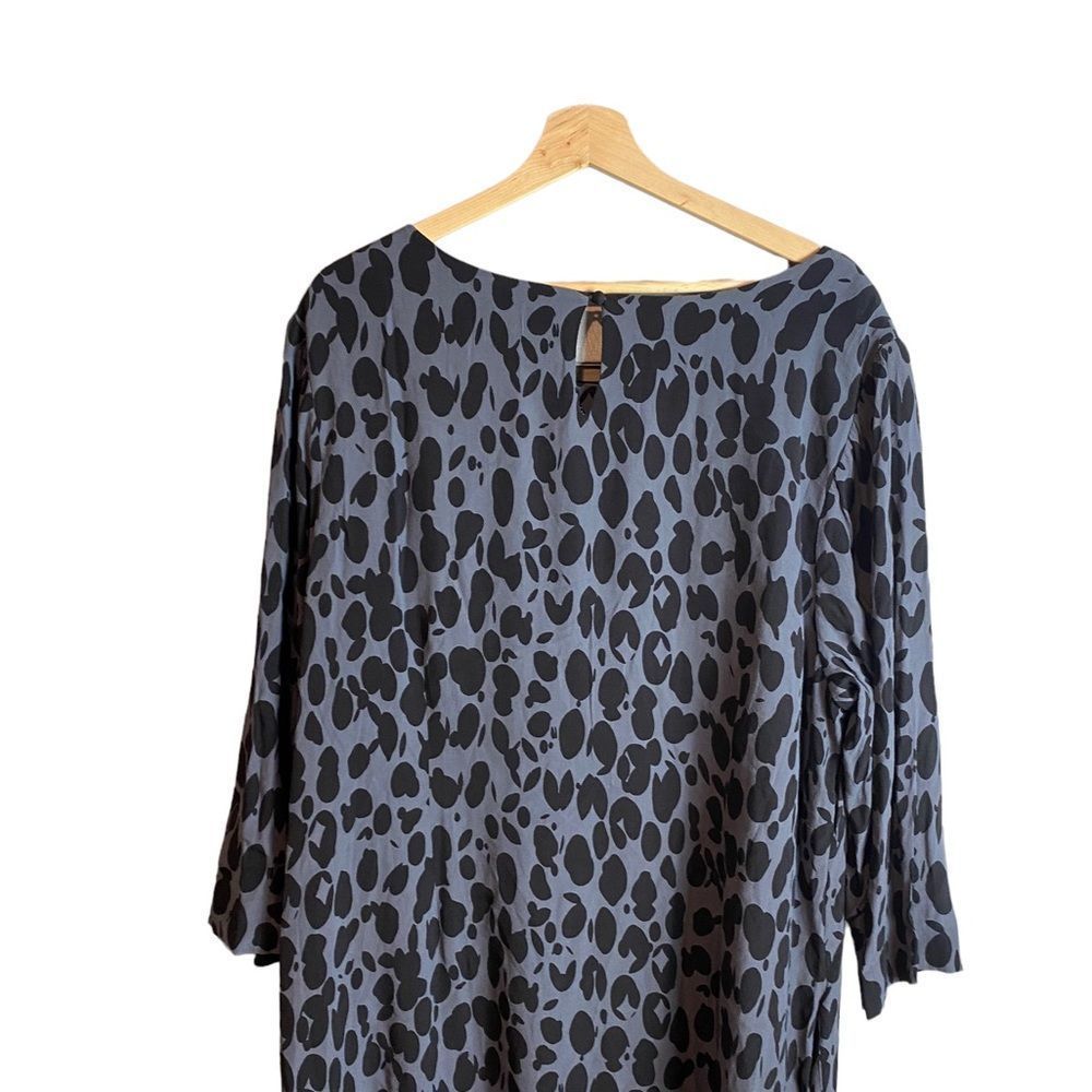 Boden Black and Gray Animal Print Shift Dress - Picture 4 of 6